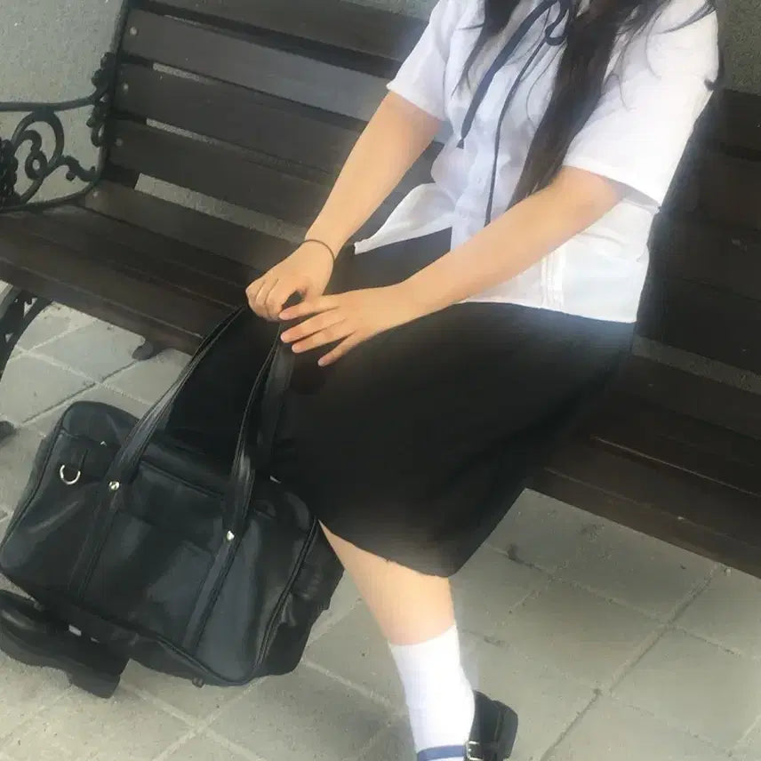 [BUNJANG] Taiwanese School Uniform Set / 대만 교복 신발 가방 세트 판매
