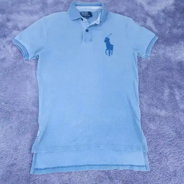 [BUNJANG] Polo Ralph Lauren Big Pony Short Sleeve Polo Shirt / 무료배송) 폴로 랄프로렌 반팔 카라티 블루 청빅포니