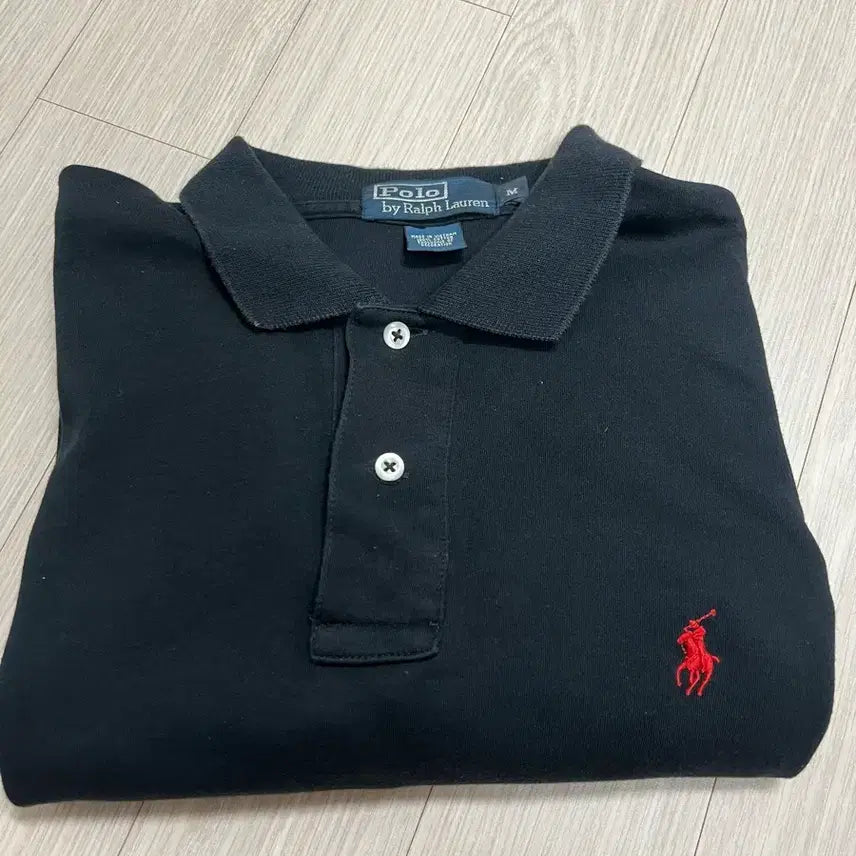 [BUNJANG] Polo Ralph Lauren Black Basic Polo Shirt M / 폴로 랄프로렌 블랙 기본 폴로셔츠 M사이즈