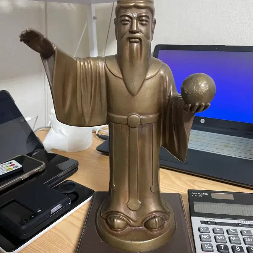 [BUNJANG] Dangun Bronze Statue (Height 35cm) / 국산 단군 통동 브론즈 높이35 15만 상급동