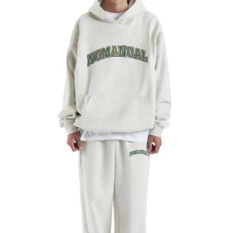 [BUNJANG] No Manual Grey Oversized Hoodie (Size S) / (S) 노메뉴얼 후드 그레이 오버사이즈