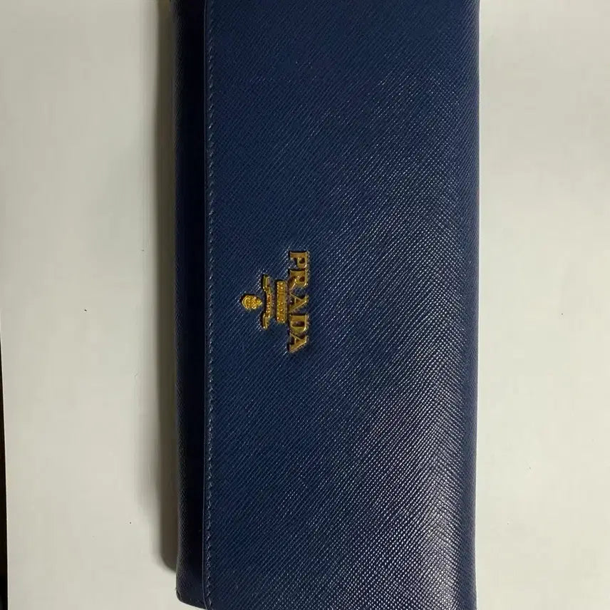 [BUNJANG] Prada Saffiano Long Wallet Navy / 프라다 사피아노 장지갑 네이비