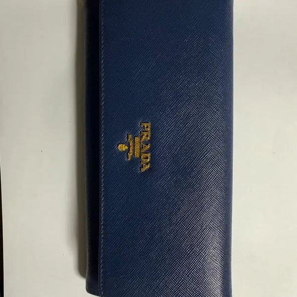 [BUNJANG] Prada Saffiano Long Wallet Navy / 프라다 사피아노 장지갑 네이비