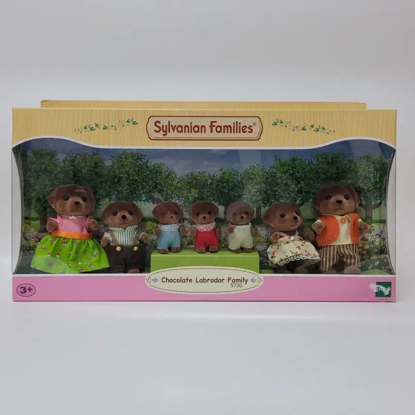 [BUNJANG] Sylvanian Families Chocolate Labrador Retriever Family Set - Sealed / 일괄)실바니안 초콜릿 래브라도 리트리버 대가족  올드 미개봉