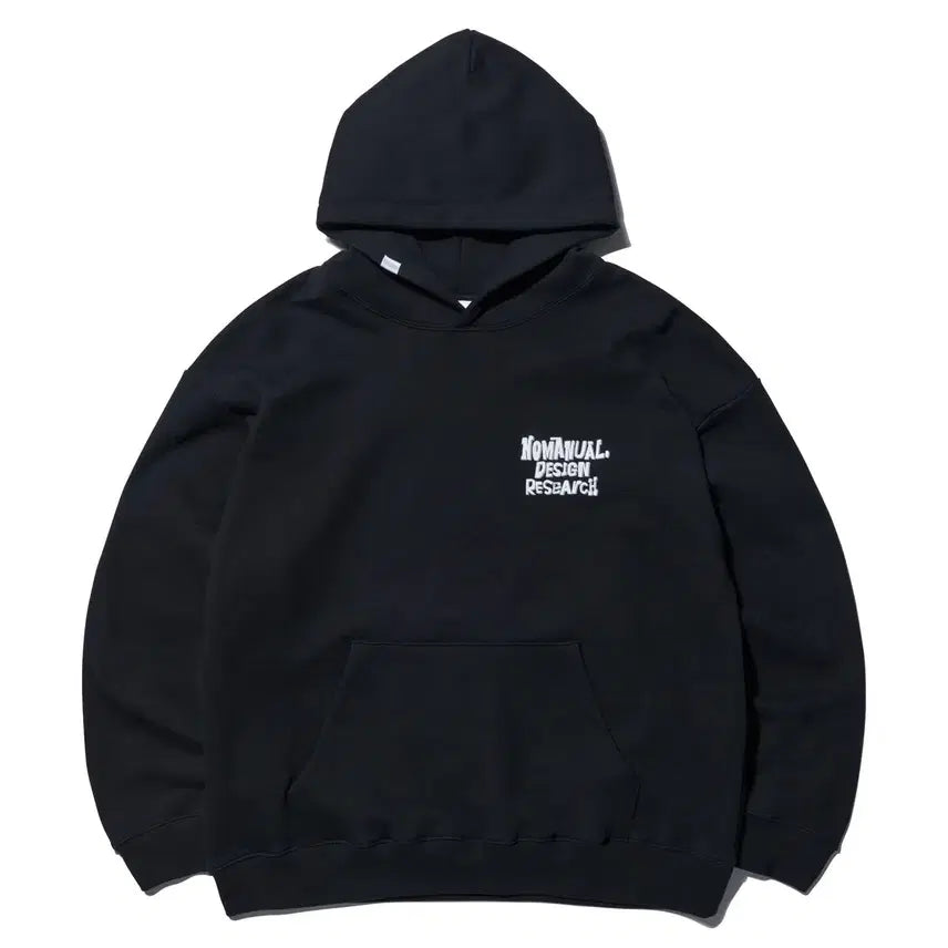 [BUNJANG] NOMENUUAL Doodl Logo Hoodie Black / [L] 노메뉴얼 두들 로고 후디 블랙