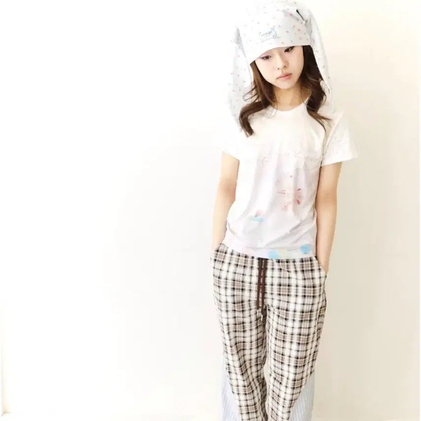 [BUNJANG] Honkyo Baby Half T-Shirt Rabbit / 혼쿄 베이비 하프티 토끼