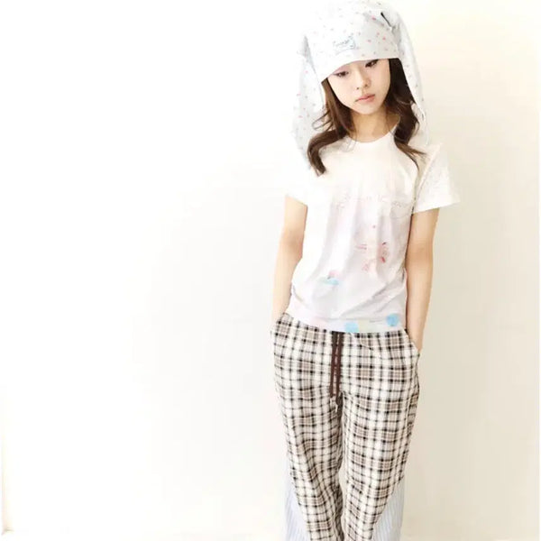 [BUNJANG] Honkyo Baby Half T-Shirt Rabbit / 혼쿄 베이비 하프티 토끼