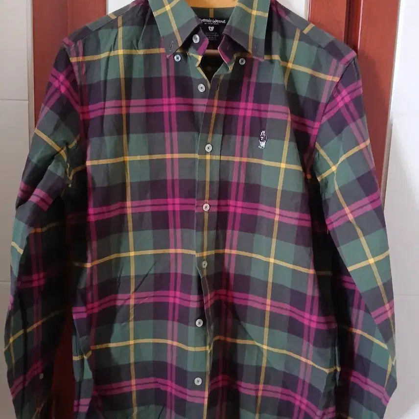 [BUNJANG] Ted Bear Check Pattern Shirt / 테드 베어 셔츠