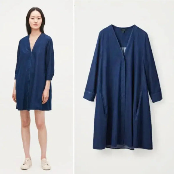 [BUNJANG] COS V-Neck Denim Dress Size 44-55 / COS V넥 데님원피스 44-55