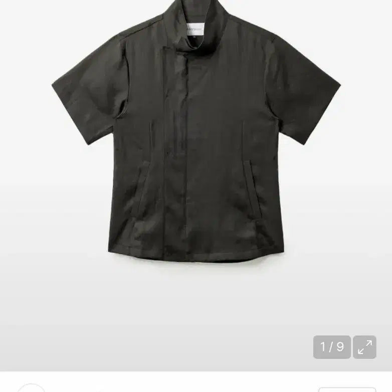 [BUNJANG] HAECHINGROOM Arc Zip Shirt Black Size 3 (M) / 해칭룸 Arc Zip Shirket Black 3(m)