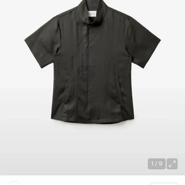 [BUNJANG] HAECHINGROOM Arc Zip Shirt Black Size 3 (M) / 해칭룸 Arc Zip Shirket Black 3(m)