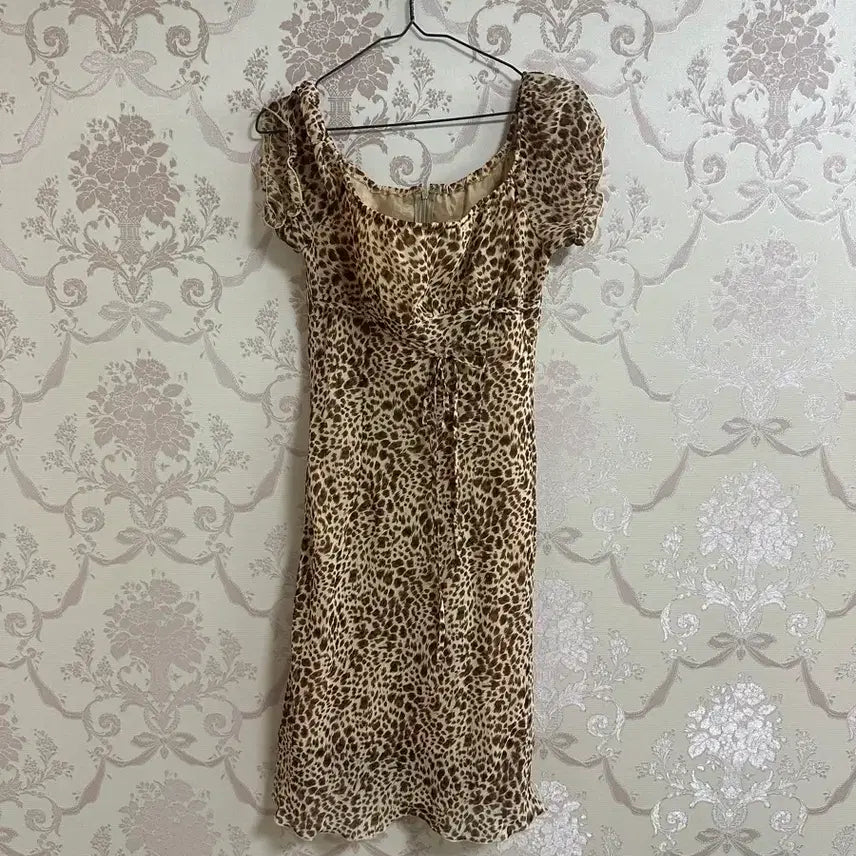 [BUNJANG] Vintage Leopard Print Dress / 빈티지 호피 원피스