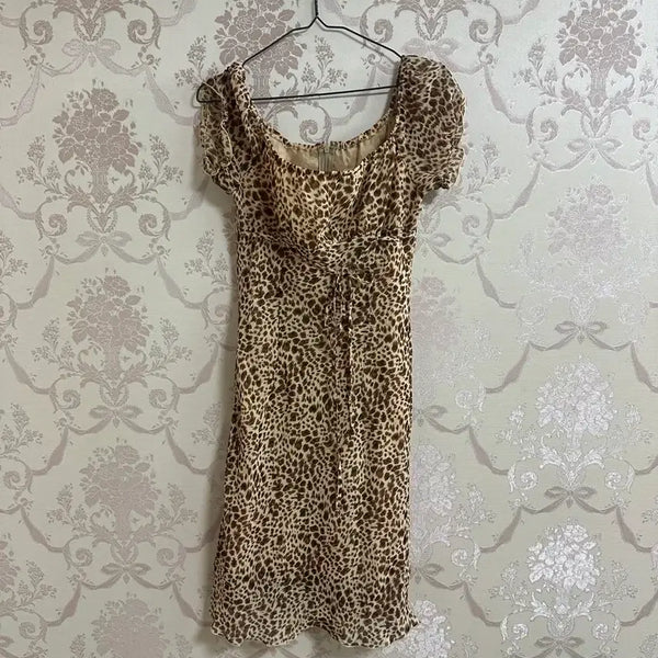 [BUNJANG] Vintage Leopard Print Dress / 빈티지 호피 원피스