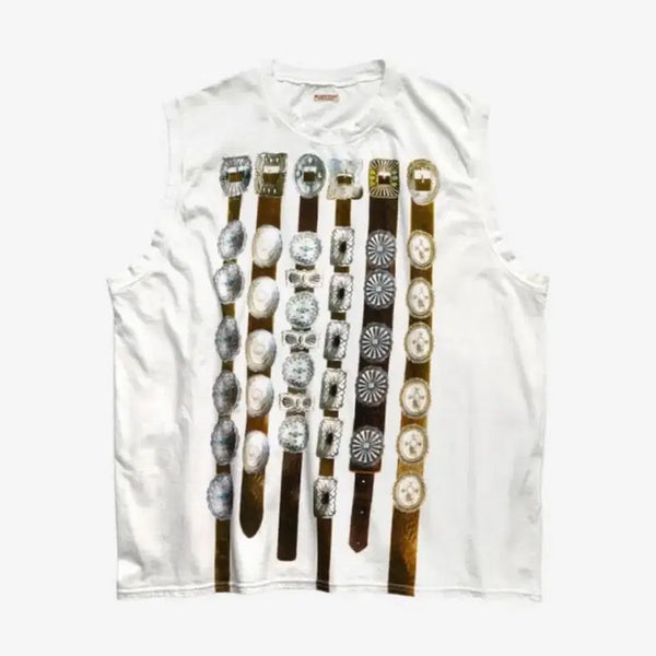 [BUNJANG] Kapital Tenjiku Sleeveless White / 캐피탈 텐지쿠 슬리브리스