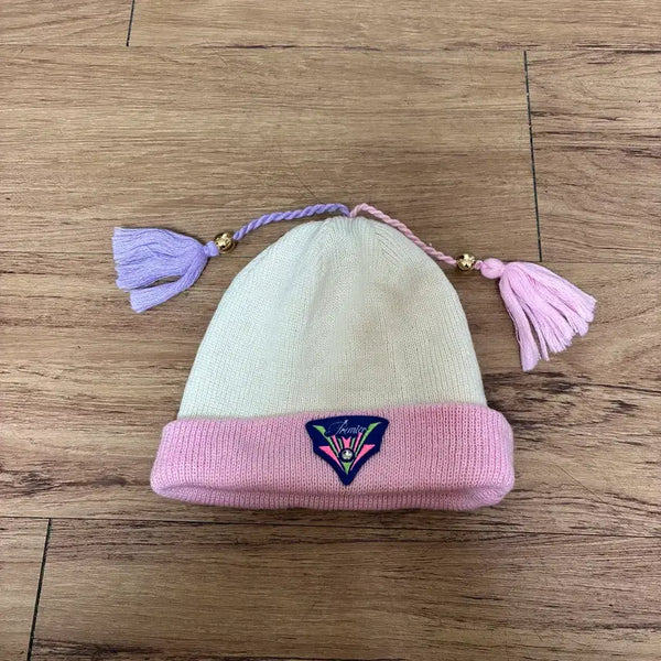 [BUNJANG] Premier Pink Beanie with Pom-poms / Premier pink beanie