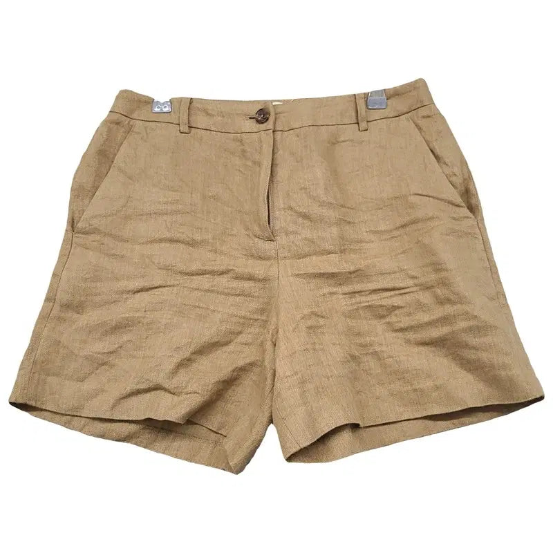 [BUNJANG] Vanessa Bruno Beige Linen Shorts (Size 38) / 바네사브루노 베이지 린넨 반바지 38