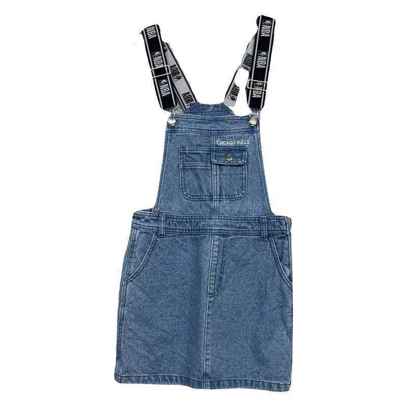 [BUNJANG] Envy Me Blue Denim Overalls Dress XS / 엔비에이 블루 데님 멜빵 원피스 XS