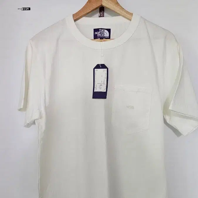 [BUNJANG] The North Face Purple Label 7oz H/S Pocket Tee Off White L / 노스페이스 퍼플라벨 포켓 반팔티 화이트