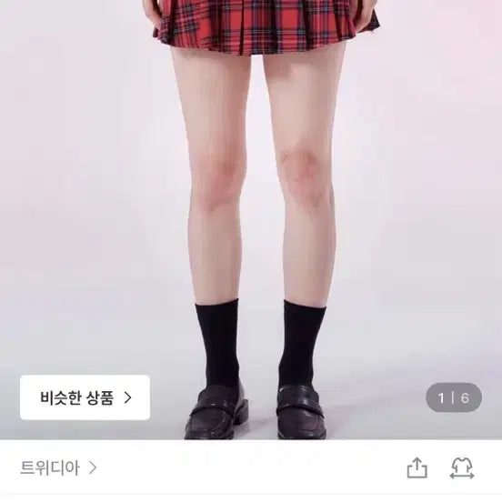 [BUNJANG] Tartan Plaid Pleated Mini Skirt / 타탄체크 플리츠 미니 스커트 트위디아