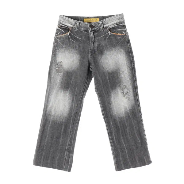 [BUNJANG] KELLO JEANS Bleach Washing Wide Denim Pants / KELLO JEANS 블리치 워싱 와이드 데님 팬츠