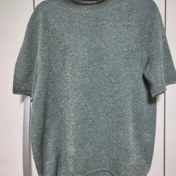 [BUNJANG] TIME Glitter WholeGarment Knit Top / 타임 글리터 홀가먼트 니트 90
