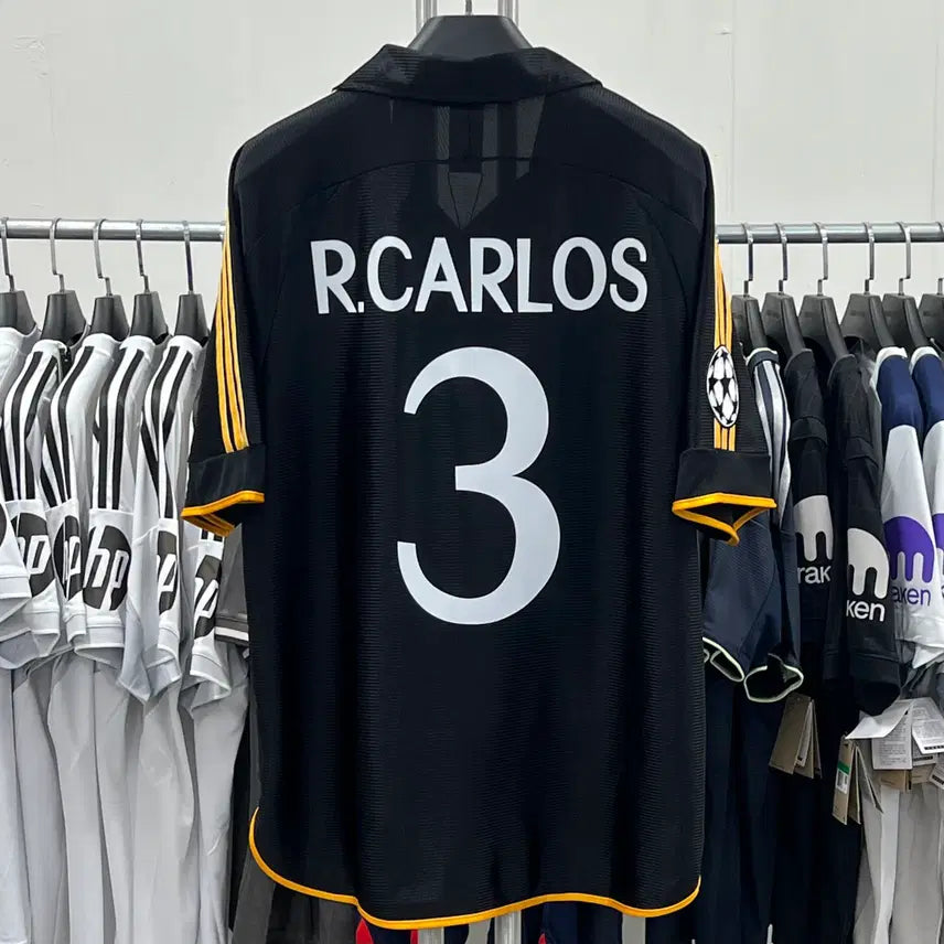 [BUNJANG] Real Madrid 1999/2000 Away Roberto Carlos #3 Jersey / 99/00 레알 마드리드 어웨이 No.3 카를로스 유니폼
