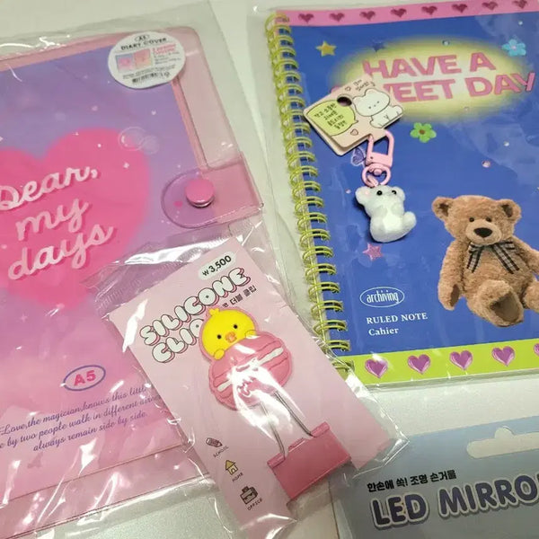 [BUNJANG] 6-Ring Diary, Notebook, Stickers, Tumbler Set / 6공다이어리,노트,스티커,텀블러