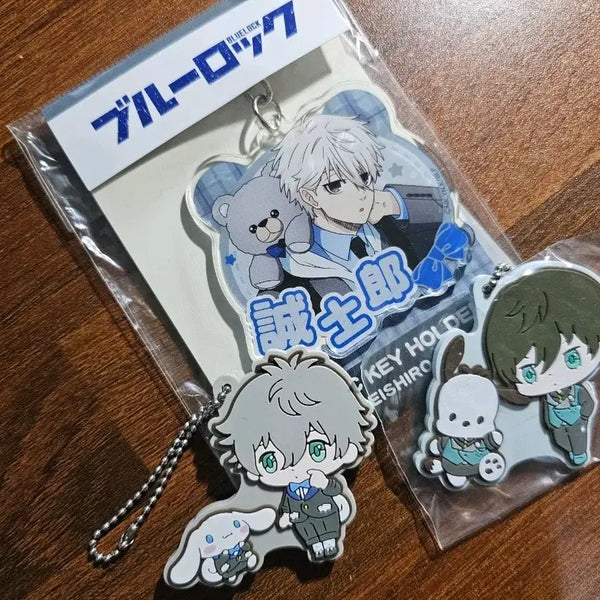 [BUNJANG] Blue Lock Nagi Sealed Keychain + Sanrio Keychain Bundle Set / 블루록 나기 미개봉 키홀더 + 산리오 키링 일괄 판매