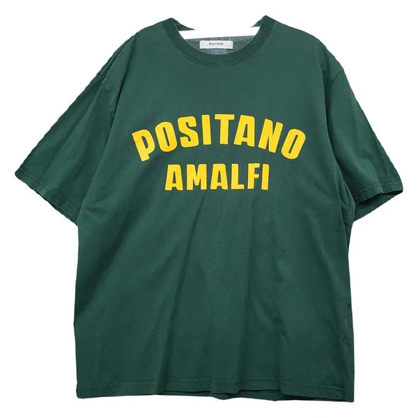 [BUNJANG] 8seconds Printed Green Short Sleeve T-Shirt L / 에잇세컨즈 프린팅 그린 반팔티 L