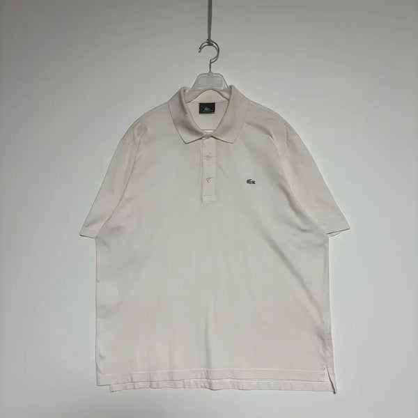 [BUNJANG] Lacoste Classic Logo Polo Shirt White Short Sleeve / 라코스테 카라티