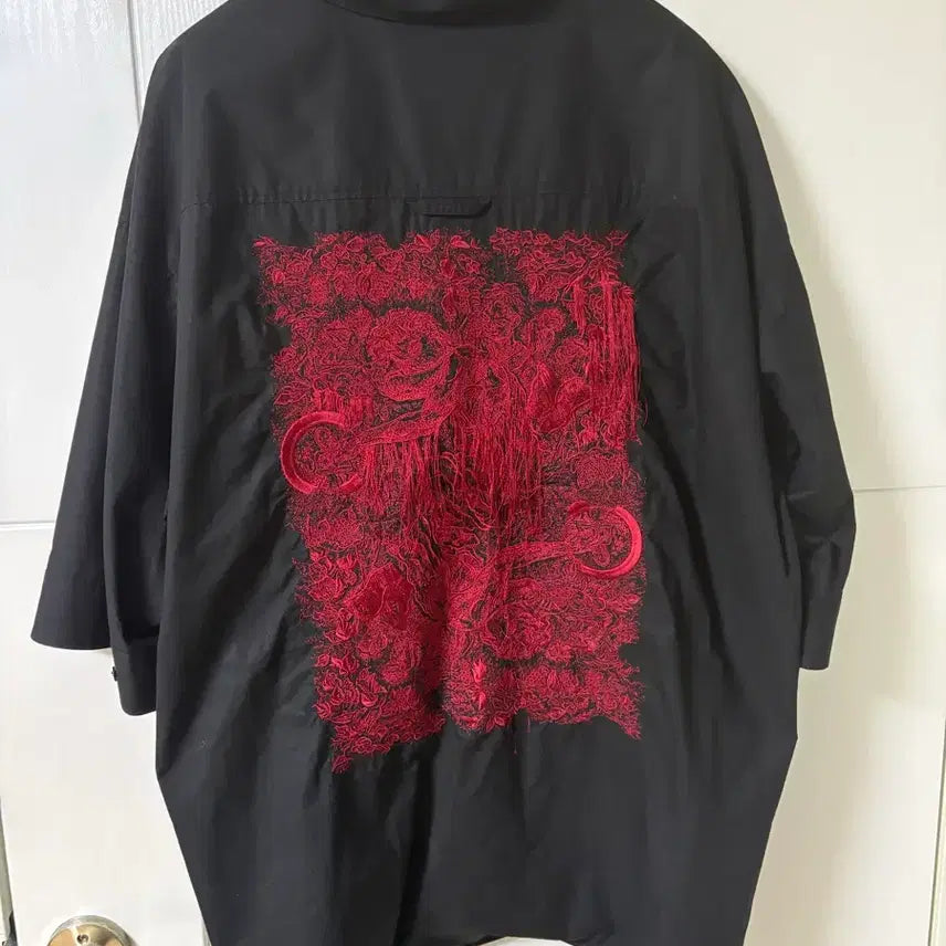 [BUNJANG] Songzio Homme Red Embroidered Shirt / (50)25SS 송지오옴므 레드 자수 판매합니다!!