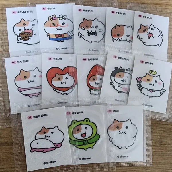 [BUNJANG] Bundle Set of 13 Ttibus / 쫀냐미 띠부실 13장 일괄