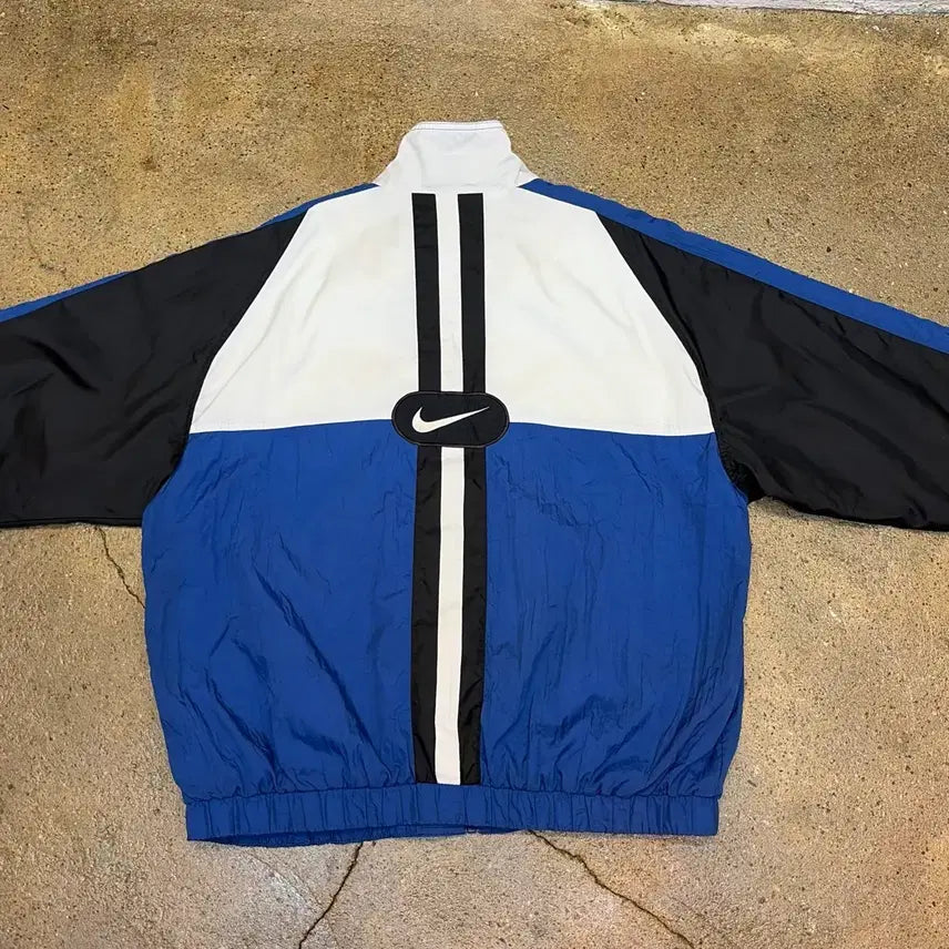 [BUNJANG] Vintage 90s Nike Middle Swoosh Windbreaker Jacket / 90s USA 빈티지 나이키 미들 스우시 바람막이
