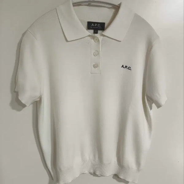 [BUNJANG] A.P.C. Short Sleeve Knit Ivory / S 아페쎄 반팔니트 아이보리