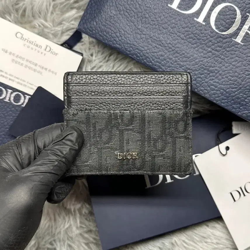 [BUNJANG] Dior Oblique Black Card Holder / [22년식/풀구성] 디올 오블리크 블랙 카드지갑