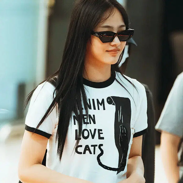 [BUNJANG] Kapital Cat Print T-Shirt / 캐피탈 티셔츠