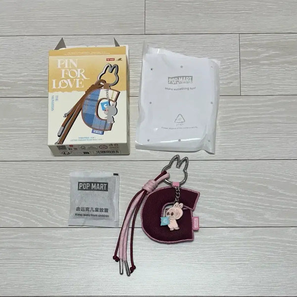 [BUNJANG] Pop Mart Labubu Secret Password Series Alphabet Keychain G / 팝마트 라부부 비밀번호 시리즈 알파벳 키링 G
