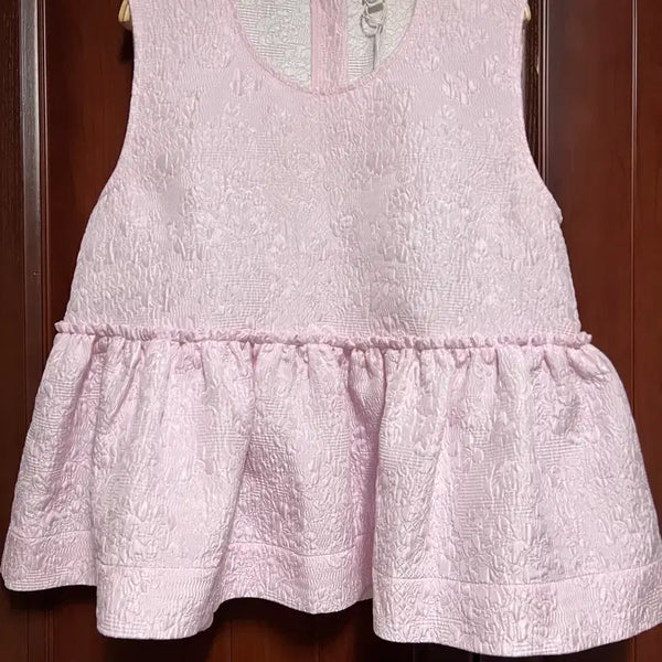 [BUNJANG] Ethos Jacquard Sleeveless Top / 에토스 자가드 슬리브리스