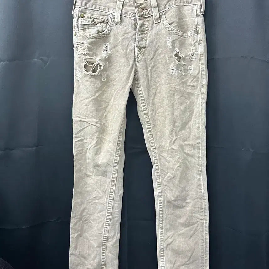 [BUNJANG] True Religion Premium Distressed Wash Denim Pants / 트루릴리전 프리미엄 디스트로이드 데님 워싱 팬츠