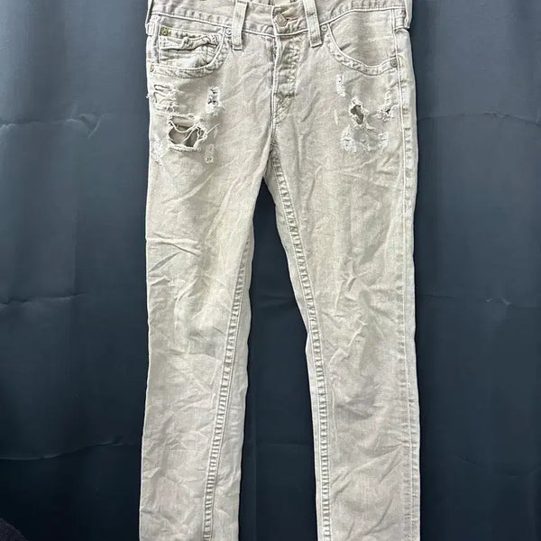 [BUNJANG] True Religion Premium Distressed Wash Denim Pants / 트루릴리전 프리미엄 디스트로이드 데님 워싱 팬츠