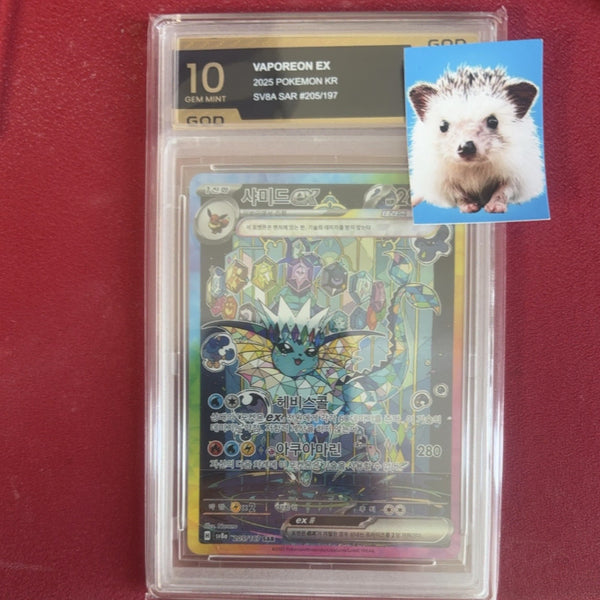 [BUNJANG] Pokemon Card Vaporeon SAR PSA 10 Graded Card / 한판 포켓몬카드 샤미드 sar god 10등급 등카 등급카드