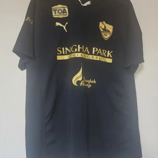 [BUNJANG] Puma Black & Gold Football Jersey / 푸마 블랙 앤 골드 축구 저지