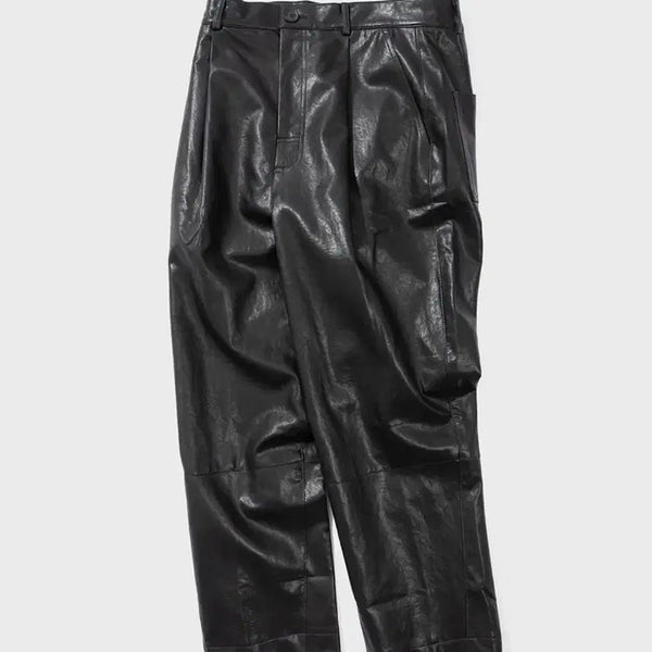 [BUNJANG] Eunoia Leather Pants Black L / 유노이아 레더 팬츠 블랙 L 새상품 급처