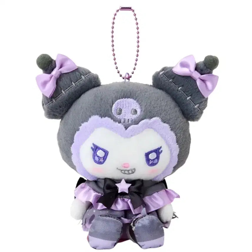 [BUNJANG] Sanrio Kuromi Angel & Devil Chibi Mascot Plush / 산리오 쿠로미 천사악마 쇼비도 마스코트 인형 양산형 지뢰계 리즈리사