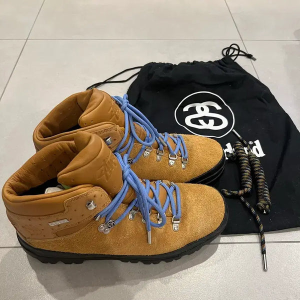 [BUNJANG] Stussy x Timberland World Hiker Boots Beige 285 / 스투시 x 팀버랜드 월드 하이커 부츠 위트 285
