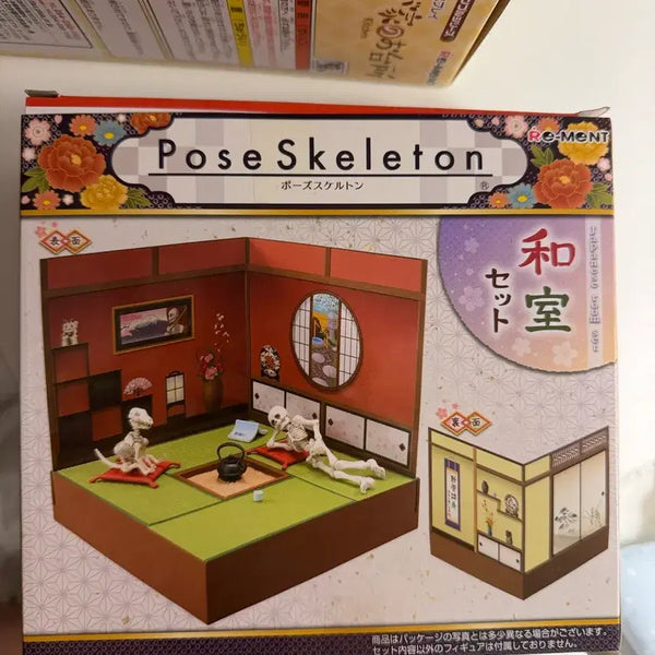 [BUNJANG] Pose Skeleton Tatami Room Re-ment Miniature / 포즈 스켈레톤 다다미방 리멘트 미니어처