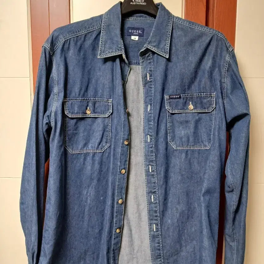 [BUNJANG] Guess Denim Shirt Blue / 게스 데님 셔츠 청색