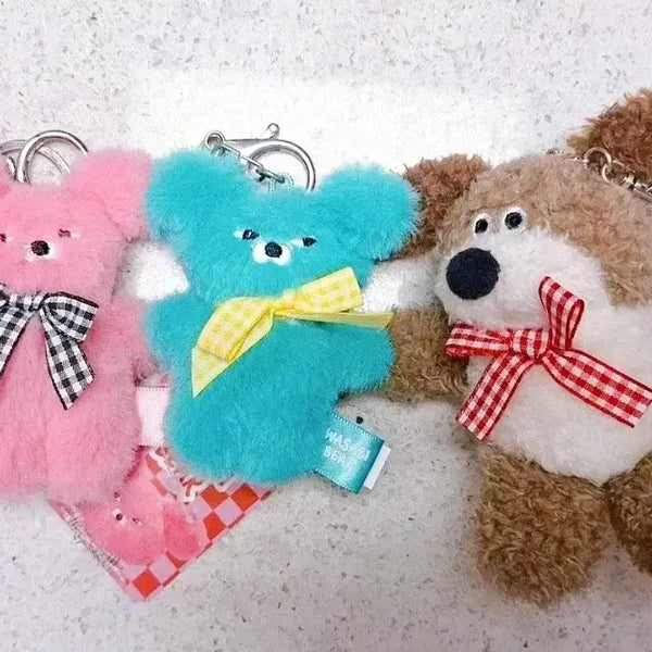 [BUNJANG] Wasabi Bear & Puppy Keyring Set (3 Pieces) / 새거] 키링3개 와사비베어 민트핑크 강아지