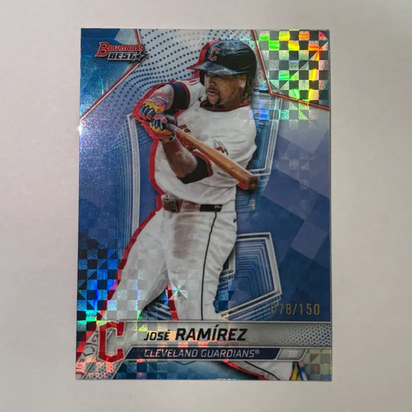 [BUNJANG] Cleveland Guardians Jose Ramirez 2021 Bowman Chrome Limited Edition Baseball Card / [한정] 클리블랜드 호세 라미레즈 150한정 바우만 베스트 야구 카드
