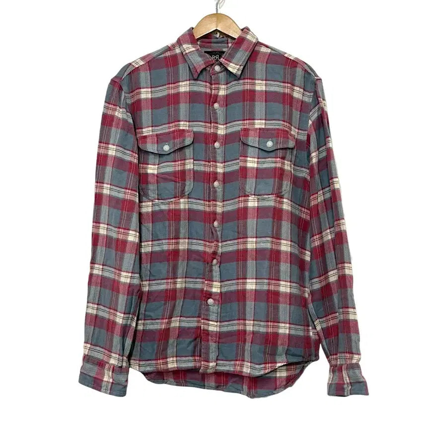 [BUNJANG] RRL Flannel Cotton Work Shirt / 더블알엘 RRL 플란넬 코튼 워크 셔츠